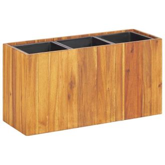 vidaXL Flor De Jard&iacute;n Con 3 Madera De Acacia Masiva