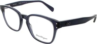 Ferragamo Mens Transparent Rectangular Eyeglass Frames Sf2925