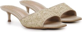 Vince Camuto Faiza Sandals Womens Natural Slip On Hitten Heel ZOGG2953