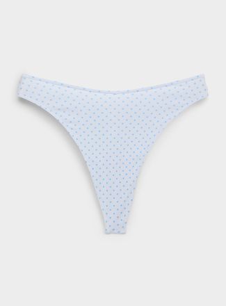 Miiyu Womens High-cut essential thong Organic cotton
