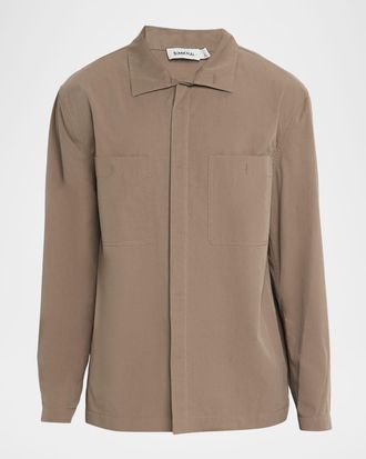 SIMKHAI Men & apos;s Sean Relaxed-Fit Shirt Jacket