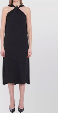 Gucci evening dress with metal necklace detail