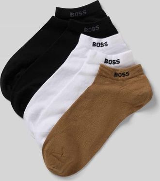 HUGO BOSS Sneakersocken im 5-er-Multipack mit Logo-Detail in Hazel, Gr&ouml;&szlig;e 39-42