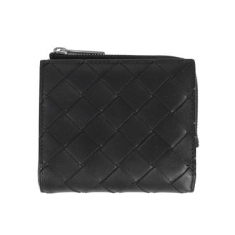 Bottega Veneta Black Intrecciato Wallet (Bi-Fold) (Pre-Owned)