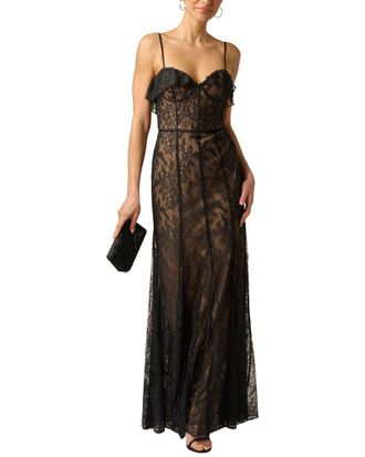 Adrianna Papell Lace Long Dress