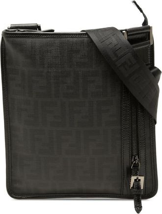 Fendi Pre-owned Fendi Zucca Spalmati Crossbody Unisex 4AXNIIV948261T3C