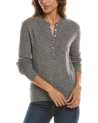 Fort&eacute; Cashmere Crewneck 100% Cashmere Henley