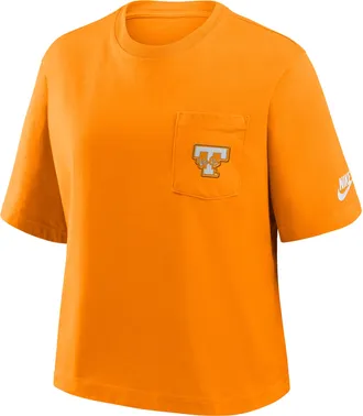 Nike Tennessee Legacy Pocket Boxy Nike Womens College T-Shirt in Orange | 11CM87FTNV-SYF