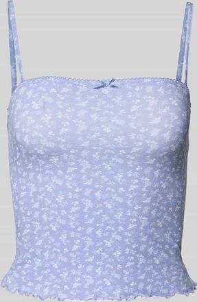 Review Crop Top mit Zierschleife in Bleu, Größe XL