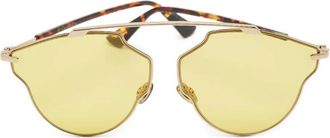 Dior Occhiali da sole SoRealPop con montatura stile pilota - Giallo