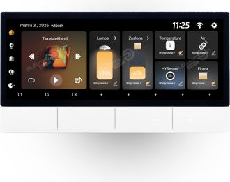 OEM Panel De Control Inteligente Con Pantalla De 6,2 Blanca, Control Remoto, Zigbee, Wifi, Bluetooth Y Puerta De Enlace Tuya