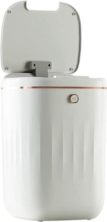 OEM Cubo De Basura El&eacute;ctrico Inteligente, 20 Litros, Impermeable, Con Inducci&oacute;n Autom&aacute;tica, Para Cocina, Ba&ntilde;o Y Aseo, Color Blanco