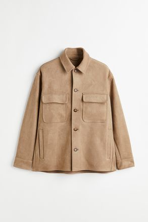 H&M Shacket Relaxed Fit - Beige