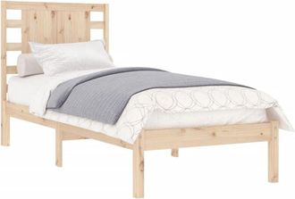 vidaXL Bed Frame without Mattress 90x190 cm Single Solid Wood vidaXL