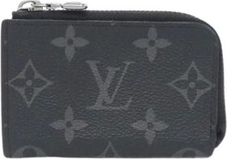 Louis Vuitton Pre-owned Wallets, male, Black, Size: ONE SIZE Pre-owned Monogram Eclipse Coin Case