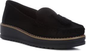 London Rag Daiki Platform Tassel Loafer in Black at Nordstrom Rack, Size 10
