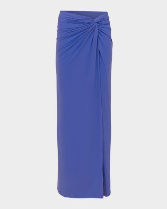 Vix Karen Side-Twist Midi-Skirt