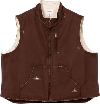 Bows & Arrows Boro gerafelde spencer met rits - Bruin