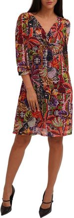 Sunny Leigh Mesh Twist Front Dress in Rio Warm at Nordstrom Rack, Size X-Large