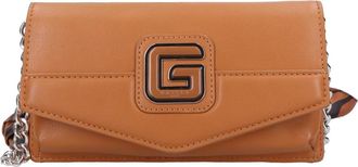 Ga&euml;lle Paris Flap Crossbody Bag - Dames - Schoudertassen - Bruin - ONE Size - Leer - Tassen