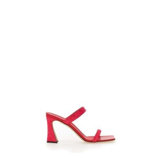 Giuseppe Zanotti Schoenen, Dames, Rood, 36 EU, Katoen, Heeled Mules