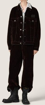 Miu Miu Giubbotti Velvet Chambray