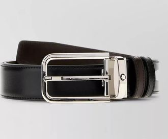 Montblanc leather reversible belt