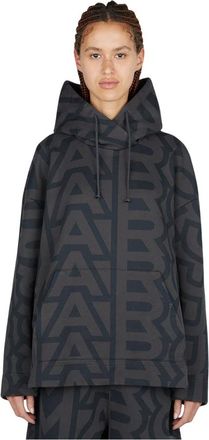 Marc Jacobs Hoodies, female, Black, Size: XS Monogram Oversized Hoodie