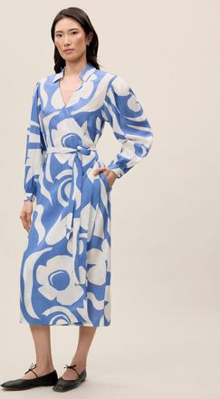 Rebecca Taylor Silhouette Fleur Long Sleeve Whisper Dress