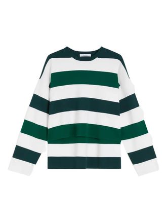 Max Mara striped sweater - women - Viscose/Polyester - L - Green