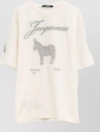 Jacquemus crew neck t shirt graphic design print