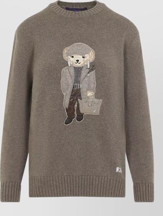 Ralph Lauren Collection embellished cashmere crew-neck sweater