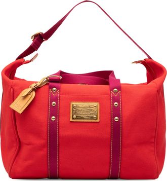 Louis Vuitton Pre-owned Womens Lv Cup Antigua Sac Weekend - Red Textile - One Size
