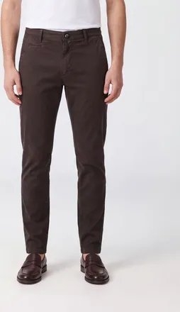 BRIGLIA 1949 Pantaloni chino in cotone stretch slim fit