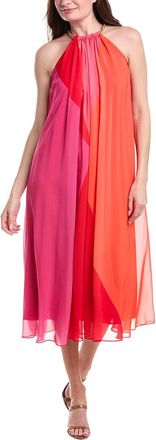 Adrianna Papell Color Block Chiffon Dress