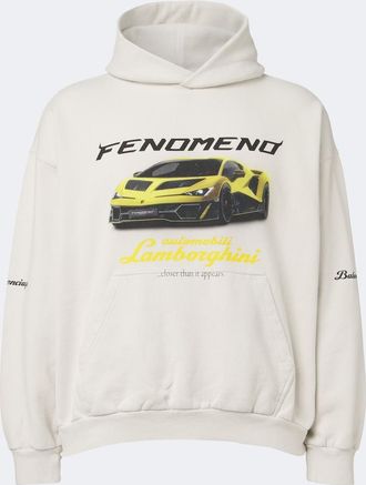 Balenciaga x Lamborghini printed cotton jersey hoodie
