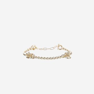 Ferragamo Bracciale Torchon Hook in ottone