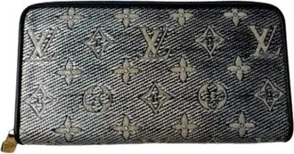 Louis Vuitton Pre-owned Long wallet (bi-fold) - Dames - Vintage Accessoires - Blauw - ONE Size - Leer - Vintage