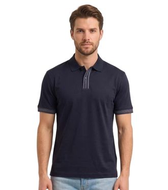 HUGO BOSS Navy Blue Stripes Polos