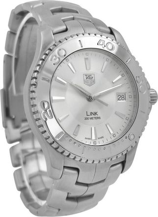 Tag Heuer Pre-owned Tag Heuer Link Quartz Silver Dial Mens Watch WJ1111-0