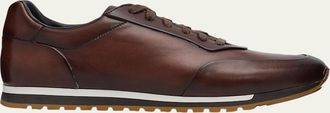 Magnanni Mens Ibiza II Leather Low-Top Sneakers