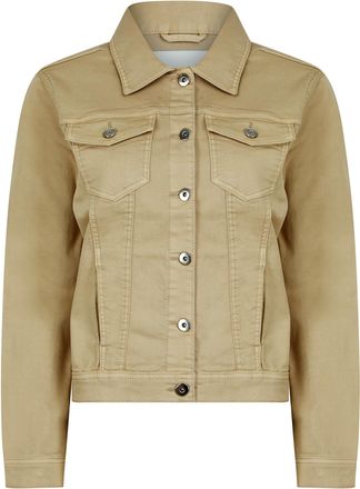 Amara Reya Womens Feather Stretch Cotton Lightweight Casual Denim Summer Jacket