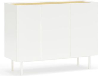 Teulat Aparador 3 puertas 3 cajones interiores blanco