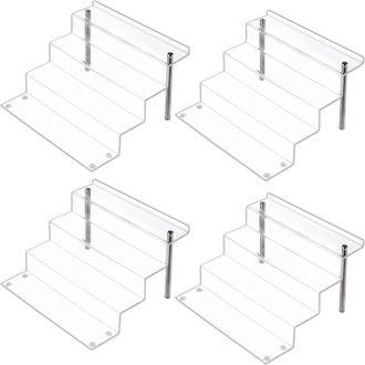 OEM Soportes De Exhibici&oacute;n De Figuras Pops De Acr&iacute;lico, Soporte De Exhibici&oacute;n Grande De Cuatro Niveles Transparente, Ideal Para Exhibir O Coleccionar, Con