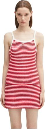 Sporty & Rich Mujer, Camisetas, Rojo, Talla: L
