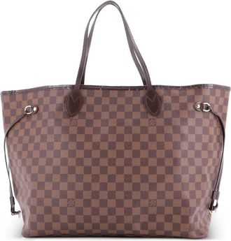 Louis Vuitton Borsa tote Neverfull GM in tela Damier - Marrone