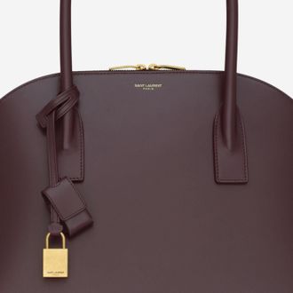 Saint Laurent Womens Leather Sac De Jour Bag Bordeaux Handbags Hand