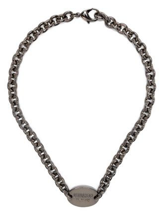 Dsquared2 Collana a catena con placca logo - Nero