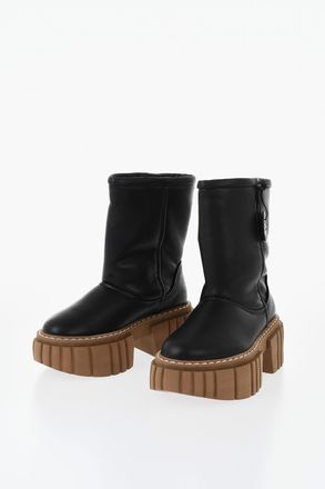 Stella McCartney Stivaletti Platform EMILIE in Eco-Pelle 6cm Stella McCartney
