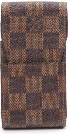 Louis Vuitton Pre-owned Vintage Pouch - unisex - Vintage Accessoires - Bruin - ONE Size - Leer - Vintage